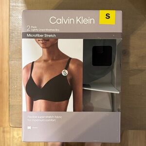 Calvin Klein Black and Tan 2 Pack Wirefree Bra Set